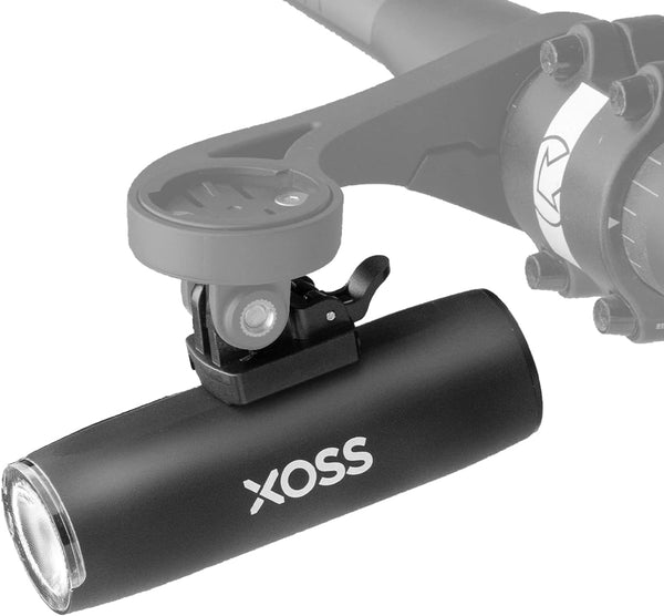 XOSS USB Rechargeable Bike Light for Night Riding, Waterproof Headlight with 5 Modes for Road, Mountain Bikes