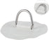 Pissente D Ring Pad, 150mm/6in Surf D Ring Patch, PVC Stainless Steel D Ring Patch for Inflatable Boat, Raft, Kayak,