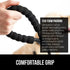 Gorilla Grip Heavy Duty Dog Leash, Strong Reflective Rope, Soft Handle for Night Walking, Black, Durable Puppy Training