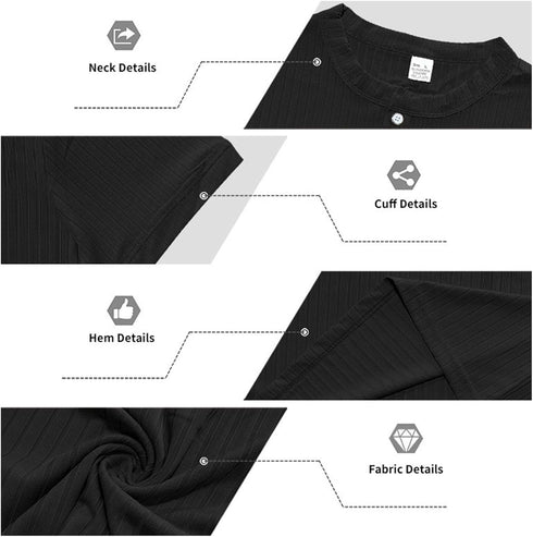HYYGOCCTV Mens Fashion Button Down Shirts Dressy Henley Shirt Crew Neck Short Sleeve Big and Tall Tshirts Men's