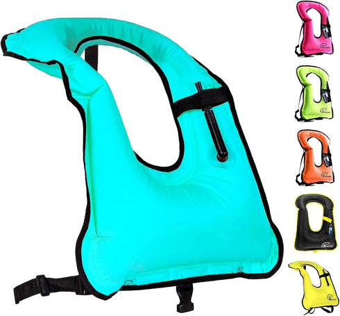 Rrtizan Portable Inflatable Swim Vest, Adults Buoyancy Aid Swim Jackets for Men & Women