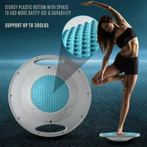 Yes4All Upgraded Wobble Balance Board, 16.34" TPE Non-slip Stability Board for Home Gym & Therapy