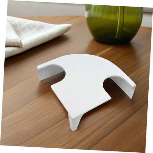 BESPORTBLE Aquarium Corner Hideout Cave with Two Holes Fish and Shrimp Shelter Small White Fish Tank Shelter