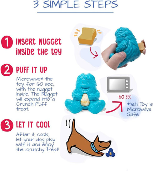 Yeti Natural Yak Cheese Refill Nuggets for Puff and Play Dog Toys, 6 Pieces, 3.5 Oz