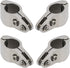 NovelBee 4pcs 316 Stainless Steel Bimini Top Hinge Rail Mount 1"