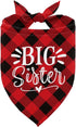 ZPPRJF Big Sister Buffalo Plaid Plaid Plaid Blue Camo Pet Scarf Dog Bandana