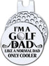 Hafhue I'm A Golf Dad Like A Normal Dad Golf Ball Marker with Magnetic Hat Clip - Funny Golf Gifts