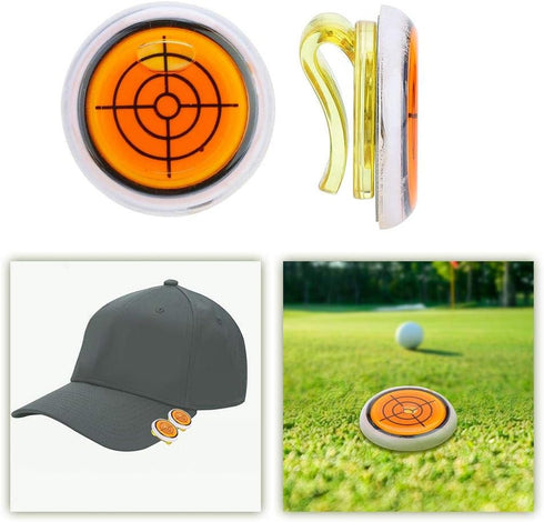 Hat Clip with 5 Colors Ball Marker, Plastic Detachable Magnetic Accessory