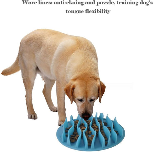 Cat Fun Slow Feeder Bowl - Interactive Pet Dogs Bowl to Prevent Choking, Healthy Non-Toxic (S: 7.5 Inch)