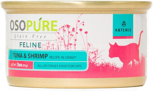 ARTEMIS Wet Canned Gravy Cat Food - OSOPURE Grain Free Limited Ingredient