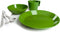 GSI Outdoors Cascadian 1 Person Table Set, 6-Piece Camping Mess Kit, Plastic BPA Free Plate, Bowl, Mug, Cup & Cutlery