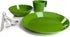 GSI Outdoors Cascadian 1 Person Table Set, 6-Piece Camping Mess Kit, Plastic BPA Free Plate, Bowl, Mug, Cup & Cutlery