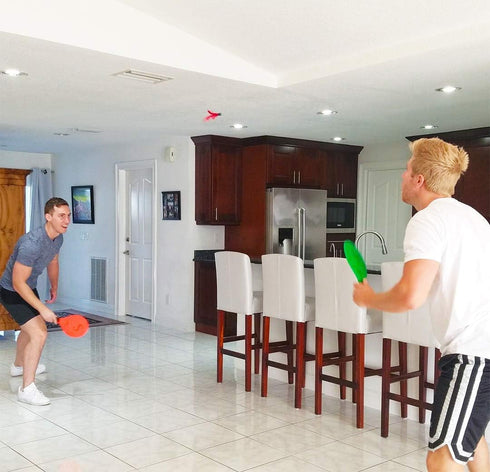 Funsparks Paddle Ball Jazzminton Game, All-Season Indoor/Outdoor Racquet Game for Active Play