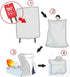 Fire Blanket, Fiberglass Survival Gear for Outdoor Situations, Emergency Retardant Blanket, Ideal for Home Safety Kit