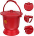 FRCOLOR Spittoon Bucket Portable Urinal Toilet Chamber Pot Enamel Potty Patient Urinal Pot Night Urine Pot Portable