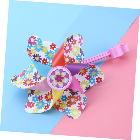 Girl Toys Outdoor Kids Toys, Bicycle Windmill Playset Accessories, Mini Child Flowers Red Baskets