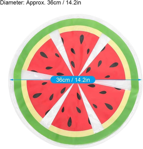 TOPINCN Pet Cooling Pad Round Pattern Water Cooling Mat Cushion Round Cooler Mat Sleeping Beds for Pet to Cool Down Round Gel Cool Mat (Watermelon)