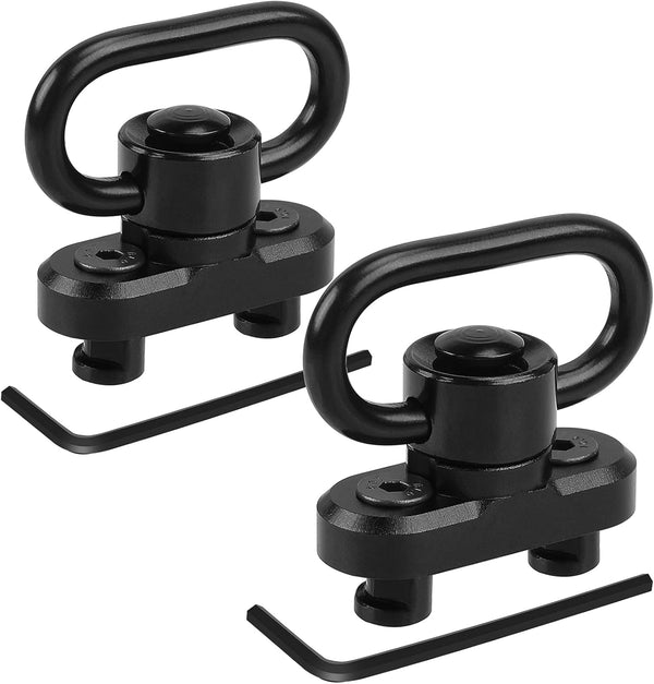 Keymod 2 Point Sling Mounts, 2 Pack 1.25" Quick Detach QD Sling Swivels for Keymod System