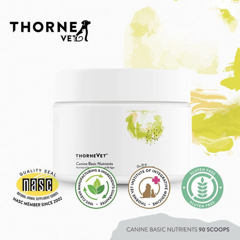 ThorneVet Canine Basic Nutrients Powder, Multivitamin Support for Dogs, 90 Scoops