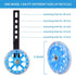 Training Wheels for Bike, Compatible for 12/14/16/18/20 Inch, Flash Mute Wheel, 1 Pair