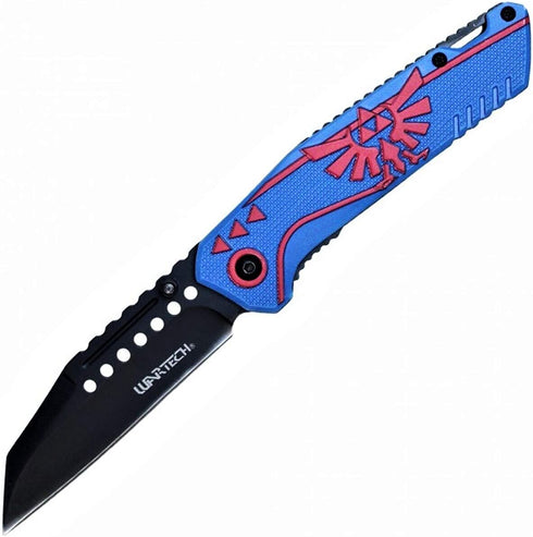 KCCEDGE EDC Pocket Knife, Razor Sharp Edge Folding Knife for Camping Gear Survival Kit, Blue