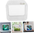 Mini Plastic Aquarium Kits, Small Fish Tank with LED Lighting, Ecological Landscape Box, Desktop Decoration