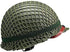 WWII US Army M1 Green Helmet Replica with Net/Canvas Chin Strap for DIY Painting