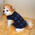 Dog Sweater, Soft Fleece Vest with Leash Ring Pullover Jacket for Small Dogs, Christmas (2XL, Blue Plaid)
