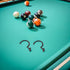 4pcs GANAZONO Billiard Cue Holder Hooks Metal Pool Table Side Rack Wear-resistant Snooker Pool Accessories Organizer