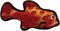 World's Tuffest Soft Dog Toy, Ocean Fish, TUFFY - Squeakers, Durable, Machine Washable & Floats