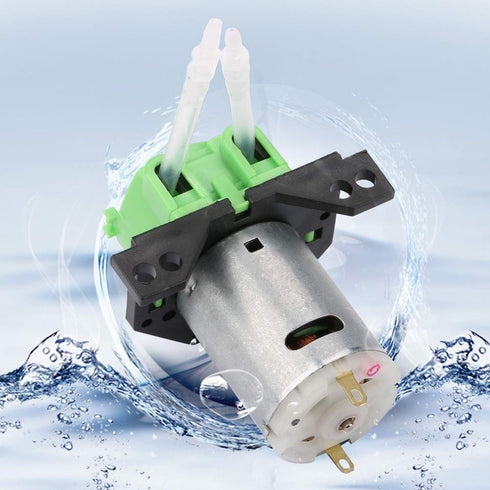 DC 12V/24V Dosing Peristaltic Pump, Green/Blue/White/Black Head for Aquarium Lab Chemical Analysis