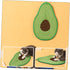 Cat Scratching Mat Couch Accessories, Avocado Toy Wall Hanging Decor, Sisal Mat for Cats, Decorative Scratch Pad