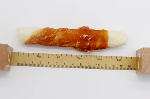 0.5lb/227g Dog Treats Chicken Wrapped Rawhide Rolls Healthy Dog Chews Long Lasting