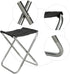 7075 600D TITA-DONG Aviation Aluminum Alloy Camping Stool, Oxford Polyester Outdoor Foldable Chair, Folding Compact