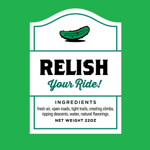 Relish Your Ride 22 Ounce Purist Water Bottle with MoFLo Cap, Resists Stains & Tastes Better, Flexible Bicycle Bottle