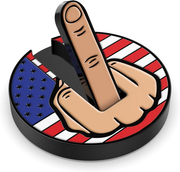 Ultimate Middle Finger Golf Ball Marker with Magnetic Hat Clip, Funny Golf Accessories for Golf Lovers