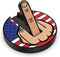 Ultimate Middle Finger Golf Ball Marker with Magnetic Hat Clip, Funny Golf Accessories for Golf Lovers