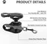 Dual Retractable Dog Leash for Walking 2 Small to Medium Dogs up to 44lbs/20kg, 16 ft Extendable with Poop Bags,