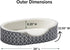 MidWest Homes for Pets Orthopedic Egg-Crate Nesting Pet Bed with Teflon Fabric Protector, Medium Gray