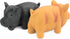 2 Pack 6.5" CHIWAVA Medium Pig Dog Toy for Dogs Latex Rubber Cube Squeeze Grunting Sound Interactive Play
