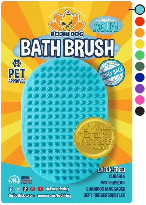 Bodhi Dog Shampoo Brush - Pet Shower & Bath Supplies for Cats & Dogs, Professional Quality Dog Wash Brush