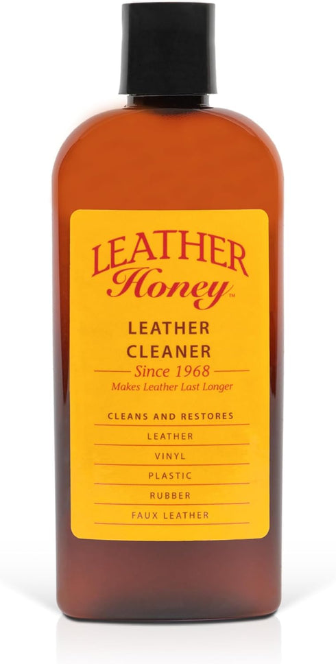 Leather Honey Leather Cleaner, Non-Toxic Leather Care, Deep Cleans Leather, Faux & Vinyl, Made in the USA
