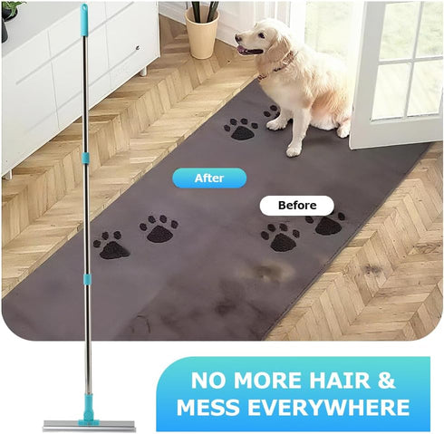 Kakalote 20"- 55" 2pcs Comb(3pc Sets) Carpet Rake for Pet Hair Removal, Adjustable Long Handle Cat Dog Fur Rakes