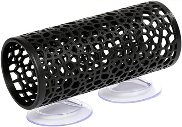 Quaziret 1Pc Betta Tunnel, Betta Fish Toys with Suction Cups, Betta Hideout Tube