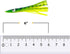 6" 6 Tuna Clone Lures, Pcs Green/Yellow for Saltwater Trolling, Ideal for Tuna, Wahoo, Mahi & Offshore Game Fish