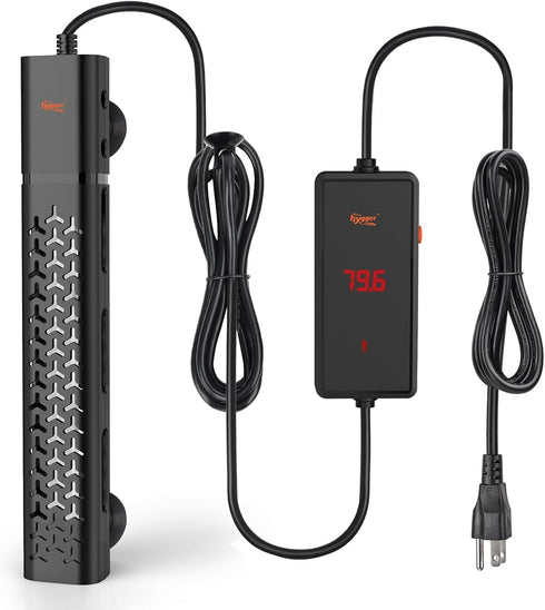 hygger 200W Submersible Aquarium Heater with Intelligent Temperature Control for 20-40 Gallon Fish Tanks