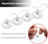 FEBSNOW Aquarium Suction Cups with 30 PCS Adjustable Cable Ties for Plants, Planter, Binding Moss Shrimp Nest (20)