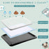 2 Mifoci Pcs Dog Pee Pad Holder Potty Tray Portable Dog Litter Box Toilet Training for Small Medium Large Pet Puppy