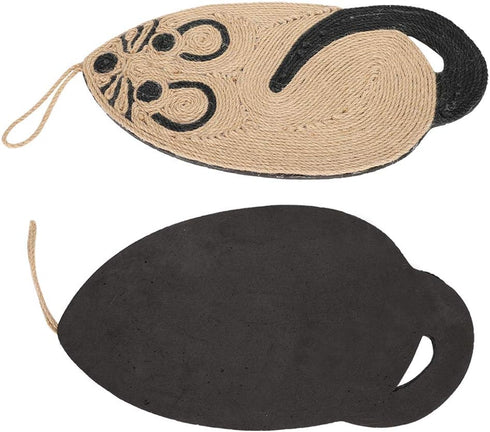 Cat Scratch Pad, Sisal Rope Cat Scratching Mat for Indoor Cats, Horizontal or Vertical Floor Scratcher Supplies