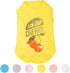 Blueberry Pet Cherry Soda Candy Cotton Dog Tank Top, Sunshine Yellow, Back Length 14", Pack of 1
